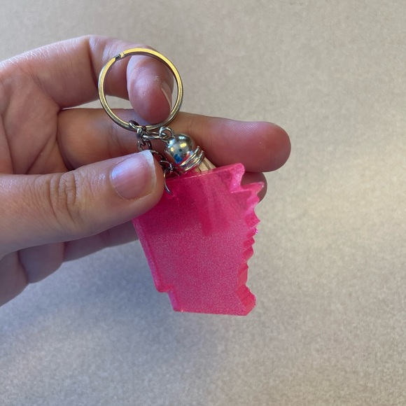 Handmade U.S. State Keychain - Arkansas - Picture 3 of 6